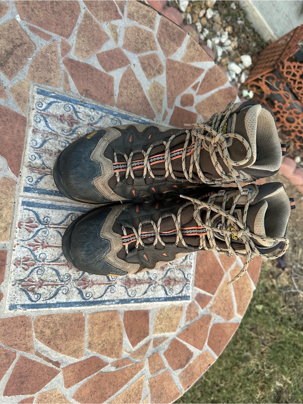 Asolo Brown and Tan Men's Hiking Boots size 11
